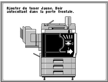MINOLTA CF 9001 - Lorsque le message “Ajouter du toner” apparaît - 2