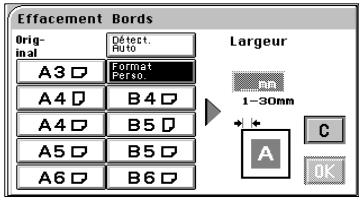 MINOLTA CF 9001 - Paramétrage mode Effacement des bords - 2