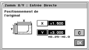 MINOLTA CF 9001 - Si [TAUX ZOOM] est sélectionné : - 3
