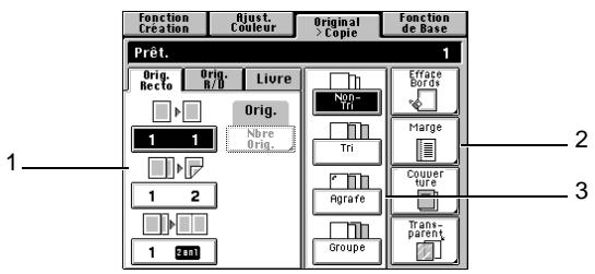 MINOLTA CF 9001 - Utilisation des options Original > Copie appliquées - 1