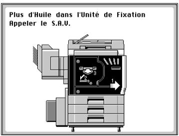 MINOLTA CF 9001 - Lorsque le message "Plus d'huile dans l'unité de fixation" apparaît - 2