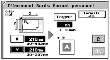 MINOLTA CF 9001 - Paramétrage mode Effacement des bords - 3