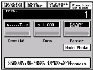 MINOLTA CF 9001 - Lorsque le message “Ajouter du toner” apparaît - 1