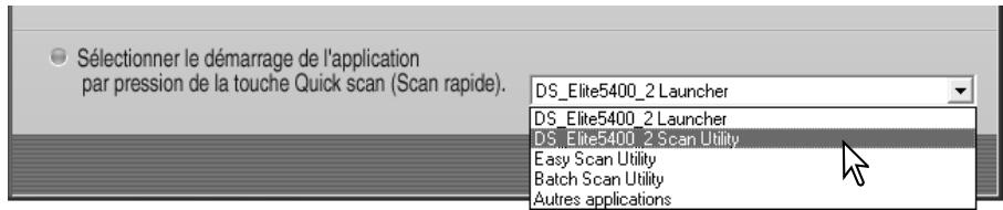 MINOLTA DIMAGE SCAN ELITE 5400II - Personnaliser le bouton de lancement rapide - 1