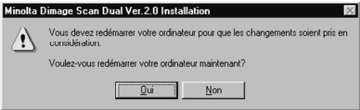 MINOLTA DIMAGE SCAN DUAL - Si vous acceptez la licence d'utilisation du logiciel, cliquez sur Yes. - 4