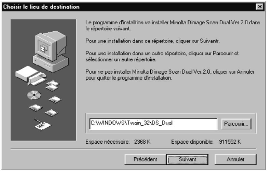 MINOLTA DIMAGE SCAN DUAL - Si vous acceptez la licence d'utilisation du logiciel, cliquez sur Yes. - 1