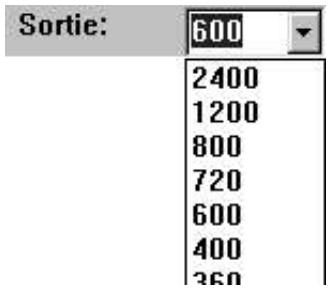 MINOLTA DIMAGE SCAN DUAL - Sélectionner la résolution de sortie souhaitée dans la liste Résolution de sortie. - 1