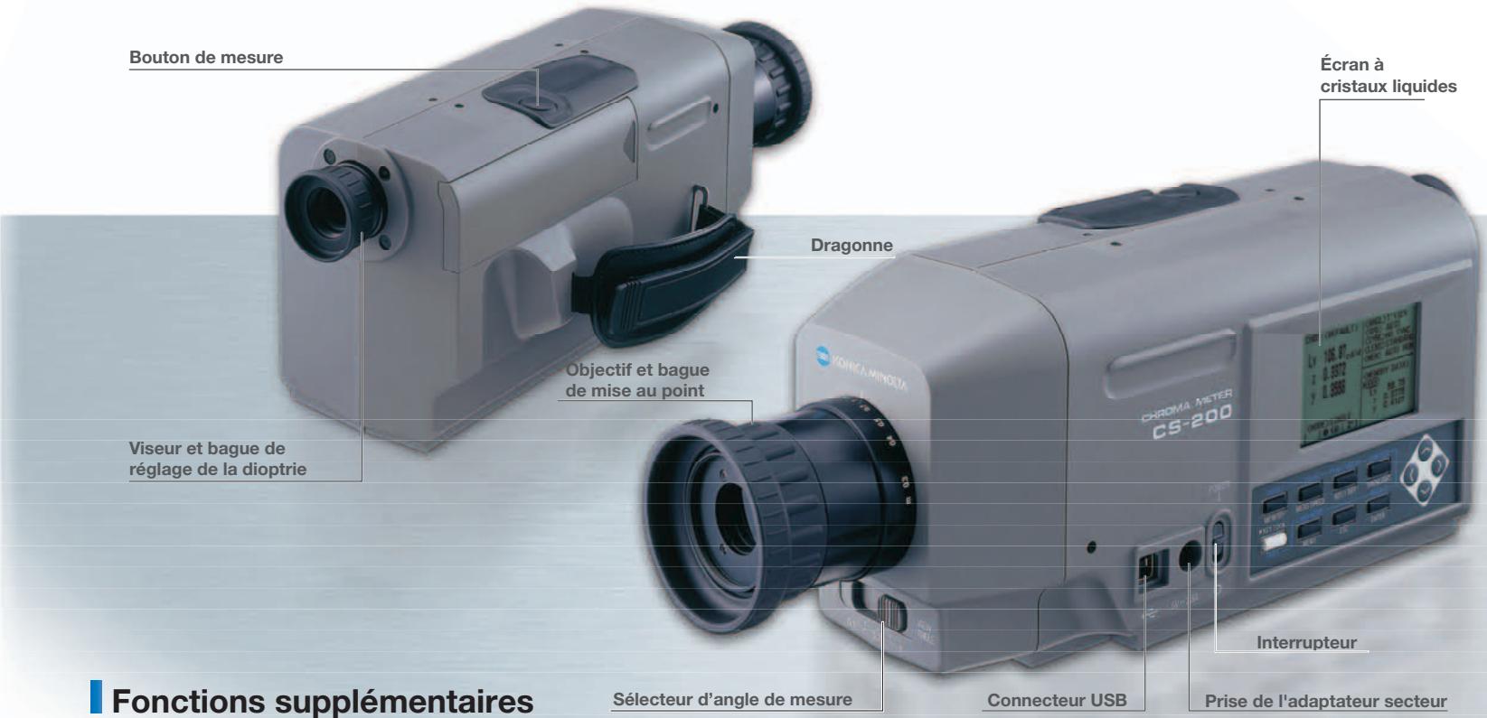 MINOLTA CS-200 - Compact et léger, autonome, utilisable sur piles. - 1