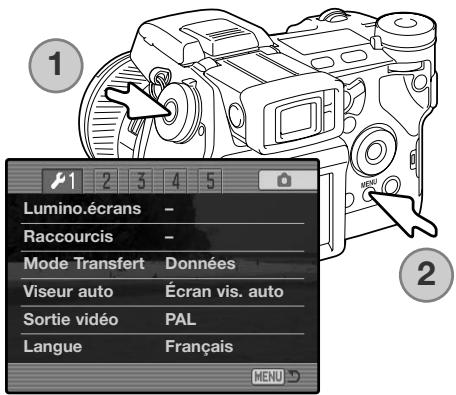 MINOLTA DIMAGE A2 - Choix Contrôle du point sélectionné dans le menu : - 1