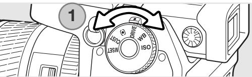 MINOLTA DIMAGE A2 - Utilisation du sélecteur de fonction - 1