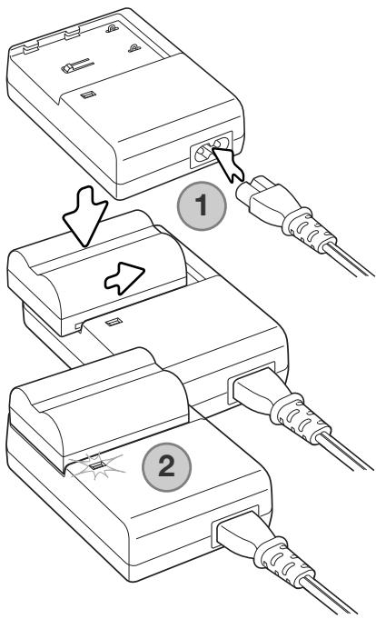 MINOLTA DIMAGE A2 - Chargement de la batterie - 2