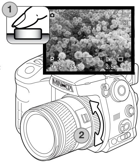 MINOLTA DIMAGE A2 - Retouche direct de la mise au point manuelle (DMF) - 1