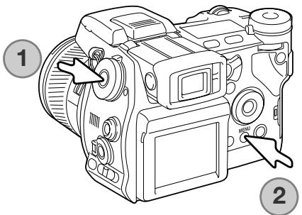 MINOLTA DIMAGE A2 - Ouverture du menu Réglages - 1
