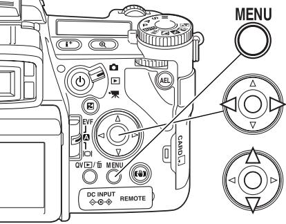 MINOLTA DIMAGE A2 - Navigation dans le menu enregistrement - 1