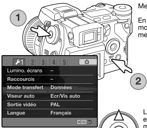 MINOLTA DIMAGE A2 - Réglage de la date et de l'heure - 1