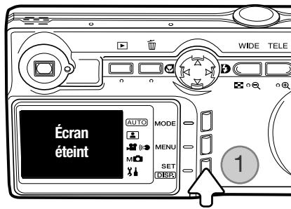 MINOLTA DIMAGE G530 - Touche d'affichage - mode enregistrement - 1