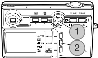 MINOLTA DIMAGE G530 - Réglages de la langue des menus, de la date et de l'heure - 1