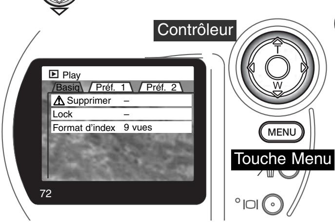 MINOLTA DIMAGE S304 - Navigation dans le MENU du mode lecture - 5