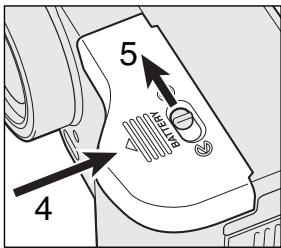 MINOLTA DIMAGE S304 - Fixation de la courioie de COU et du bouchon d'objectif - 5
