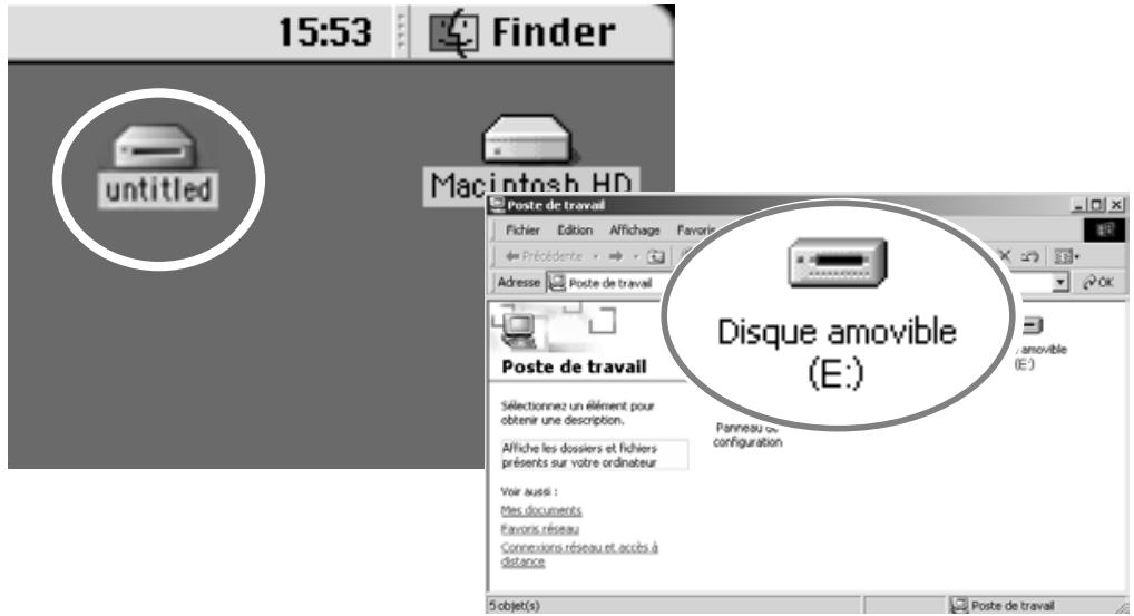 MINOLTA DIMAGE S304 - Placer le sélecteur de mode en position transfert de données - 2