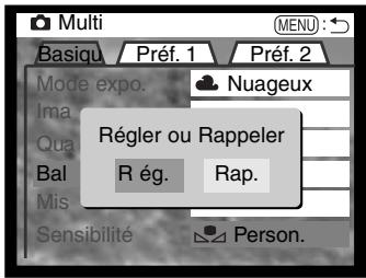 MINOLTA DIMAGE S304 - Balance des BLANCS personnalisée - 1