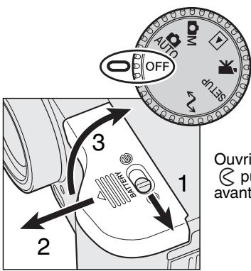 MINOLTA DIMAGE S304 - Fixation de la courioie de COU et du bouchon d'objectif - 3