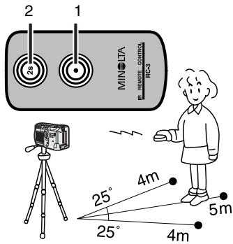 MINOLTA DIMAGE S304 - Enregistrement de vidéos avec la télécommande RC-3 - 1
