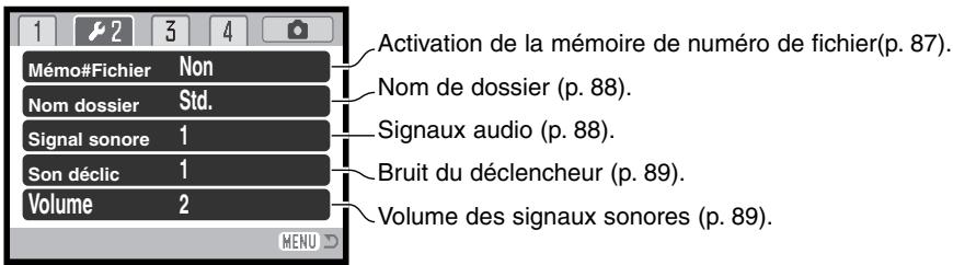 MINOLTA DIMAGE Z1 - Navigation dans le menu réglages (setup) - 9