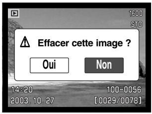 MINOLTA DIMAGE Z1 - Suppression d'une image individuelle - 4