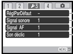 MINOLTA DIMAGE Z20 - Navigation dans le menu réglages (setup) - 10