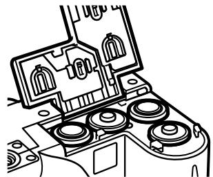 MINOLTA DIMAGE Z20 - Mise en place des piles - 2