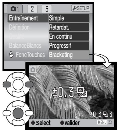 MINOLTA DIMAGE Z20 - Utilisation du mode d'entraînement progressif - 4