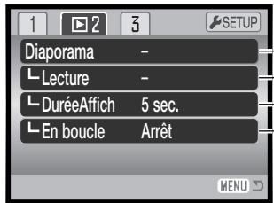 MINOLTA DIMAGE Z20 - Navigation dans le menu du mode lecture - 9