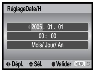 MINOLTA DIMAGE Z20 - Réglage de la date et de l'heure - 5