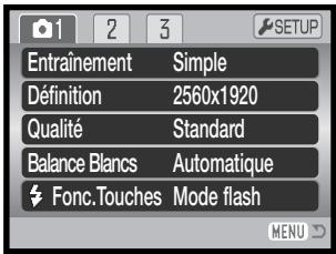 MINOLTA DIMAGE Z20 - Navigation dans les menus d'enregistrement - 14