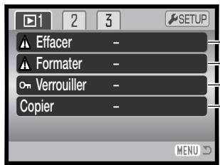 MINOLTA DIMAGE Z20 - Navigation dans le menu du mode lecture - 8