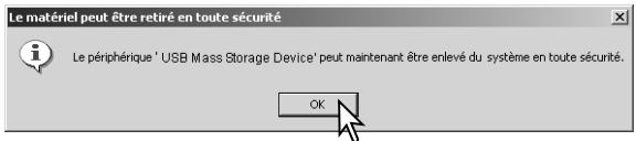 MINOLTA DIMAGE Z20 - Déconnexion de l'appareil du micro-ordinateur - 4