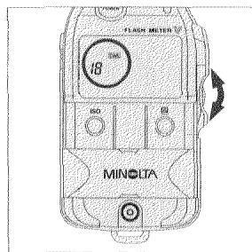MINOLTA FLASH METER V - Spécifier la cadence de prise de vues (nombre d'images par seconde) à l'aide de la molette. - 1