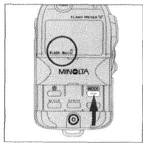 MINOLTA FLASH METER V - Presser la touche MODE plusieurs fois si nécessaire afin de selectionner le mode de mesure “FLASH Multi”. - 1