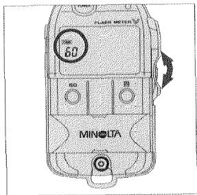 MINOLTA FLASH METER V - Afficher la vitesse d'obturation désirée à l'aide de la molette. - 1