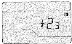 MINOLTA FLASH METER V - Tout en pressant conjointement les touches S/A/H et M (mémoire), agir sur la molette pour afficher (et ménoriser dans le posemètre) la valeur de correction désirée. - 3