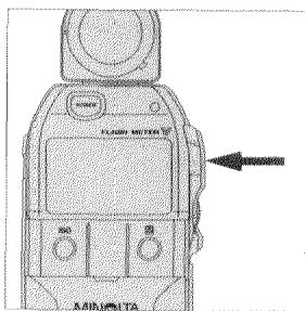 MINOLTA FLASH METER V - Orienter le posemetre et presser la touche de mesure. - 1