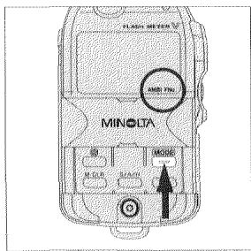 MINOLTA FLASH METER V - Mode AMBI FNo. (Mesure en lumière ambiente/Exposition en mode priorité à l'ouverture) - 2