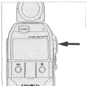 MINOLTA FLASH METER V - Positionner le posemetre et presser la touche de mesure. - 1