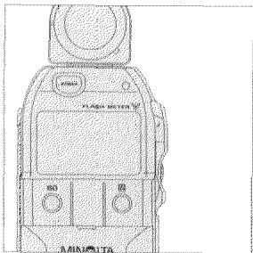 MINOLTA FLASH METER V - Orienter le posemetre et presser la touche de mesure. - 1