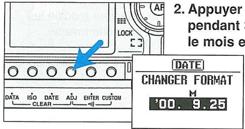 MINOLTA MAXXUM 7 - Modification du format de date - 2