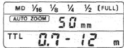 MINOLTA MAXXUM FLASH 4000AF - Flash data panel - 1