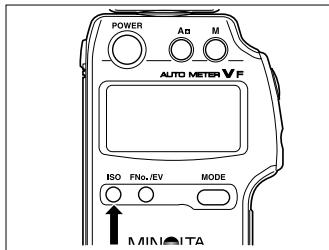 MINOLTA AUTO METER VF - Sélection de la sensibilité du film - 1