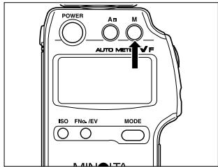MINOLTA AUTO METER VF - Fonction de mémoire - 1