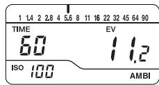 MINOLTA AUTO METER VF - Le type d'affichage en EV/IL (indice de lumination) - 1